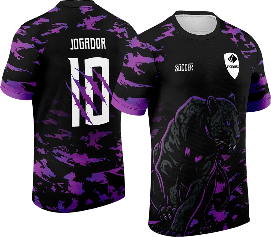 CAMISETA NEGRO CAMUFLAJE MORADO - PUMA cod: 0014 .