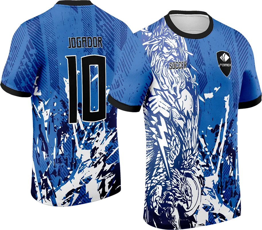 CAMISETA CELESTE - POSEIDON BLANCO cod: 0037 .