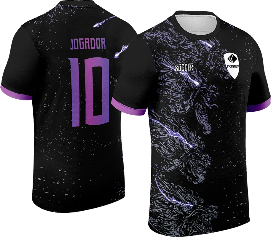 CAMISETA NEGRO - DRAGON GRIS cod: 0038 .
