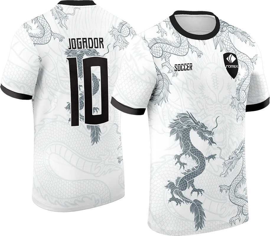 CAMISETA BLANCO DRAGON GRIS cod: 0053 .