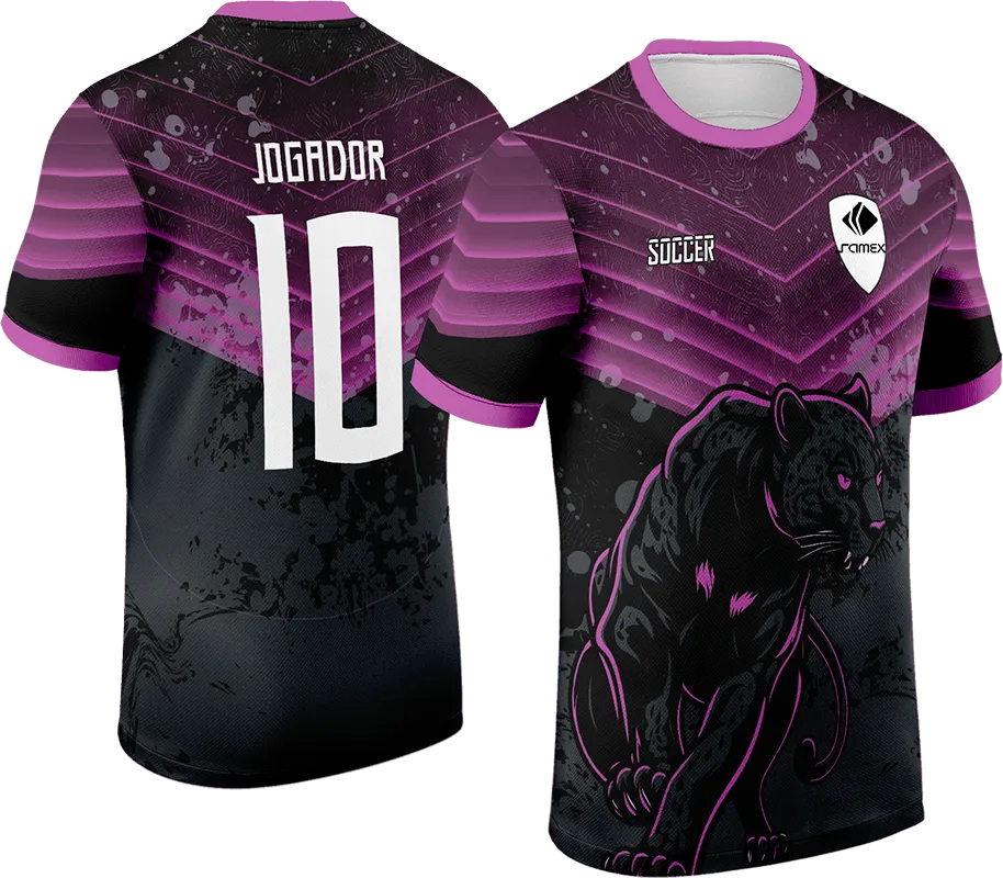 CAMISETA NEGRO - LNEAS MORADO - PUMA cod: 0055 .