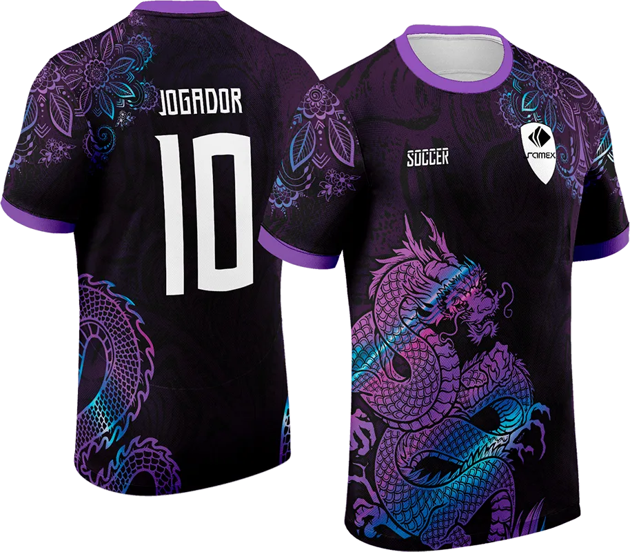 CAMISETA NEGRO - MANDALAS Y DRAGON COLORES cod: 0066 .