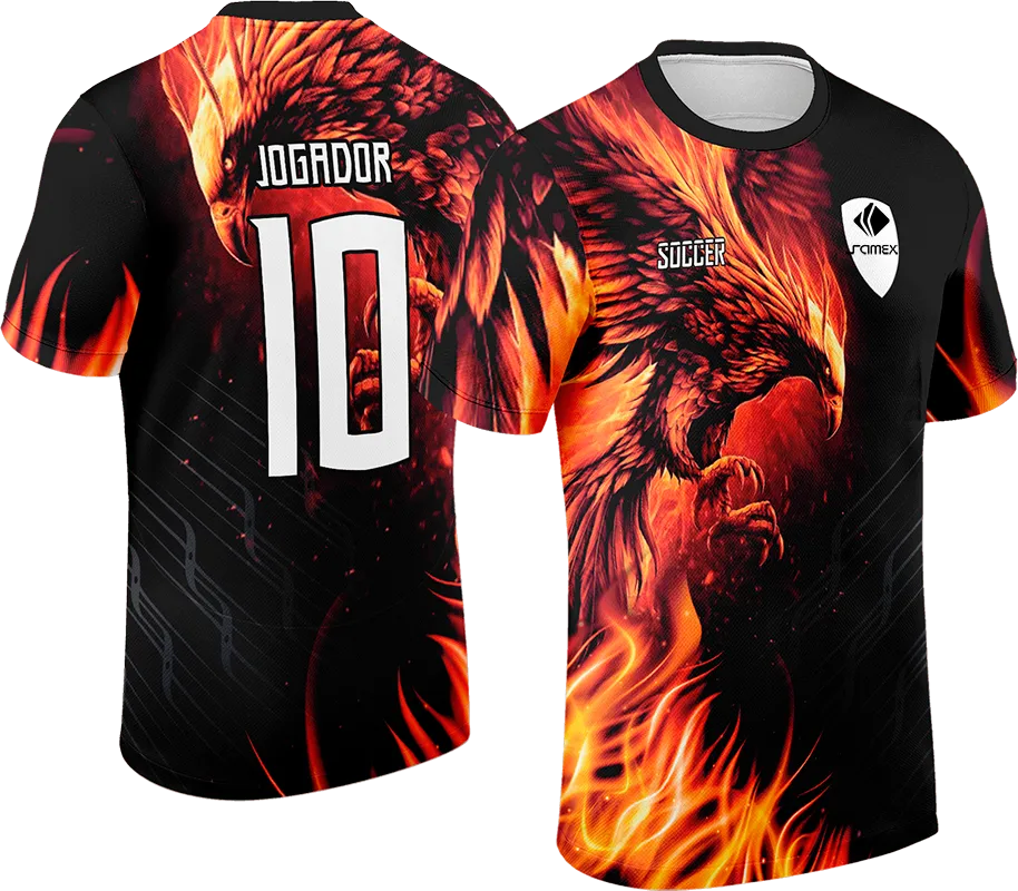 CAMISETA NEGRO - AVE FENIX cod: 0080 .