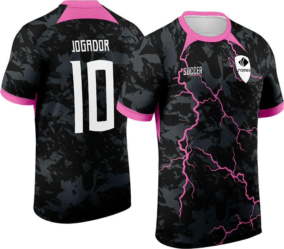 CAMISETA NEGRO GRUNGE GRIS - RAYOS ROSADO cod: 0102 .