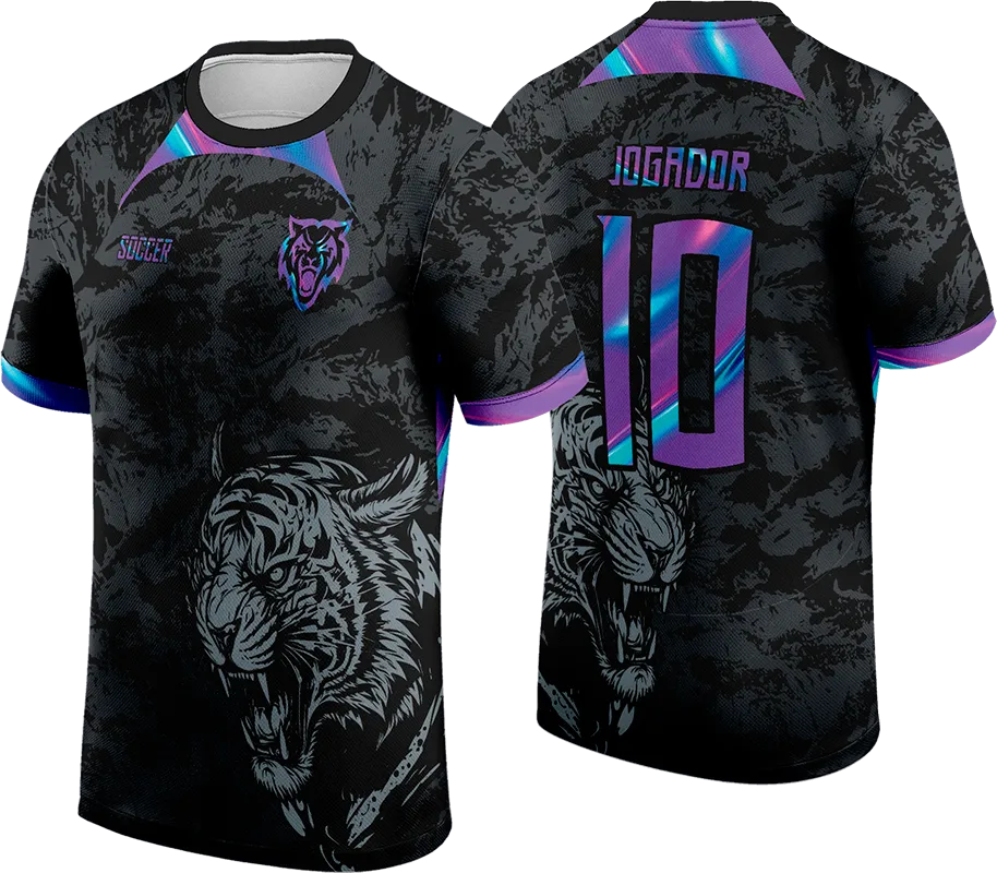 CAMISETA NEGRO GRUNGE GRIS - TIGRE cod: 0106 .