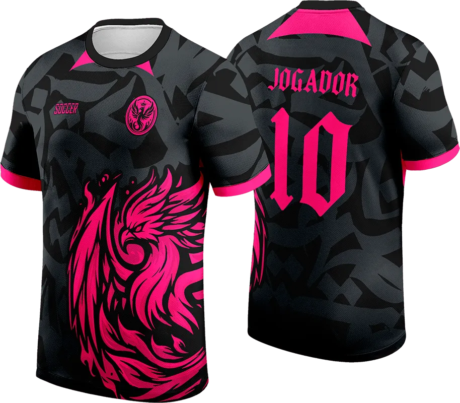 CAMISETA NEGRO - GRUNGE GRIS - AGUILA ROSADO cod: 0128 .