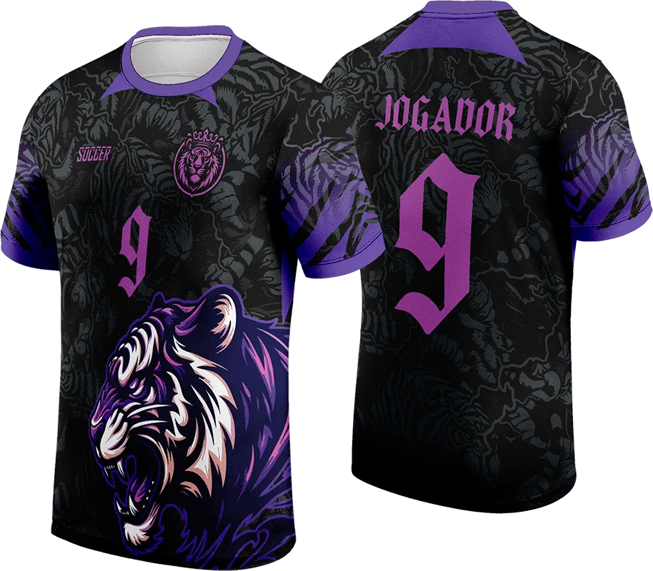 CAMISETA NEGRO - PUMA MORADO cod: 0135 .