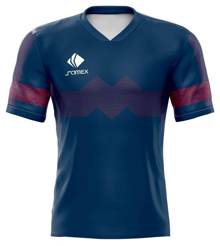 CAMISETA DE FUTBOL COD. 005 ARSENAL VISITA 2018-19 AZUL - ROJO