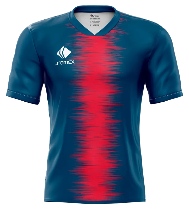CAMISETA DE FUTBOL COD. 035 PSG 2018-19 AZUL - LINEAS ROJO
