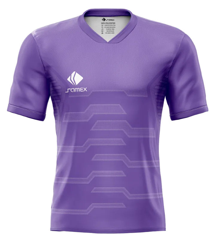 CAMISETA DE FUTBOL COD. 039 MORADO - LINEAS