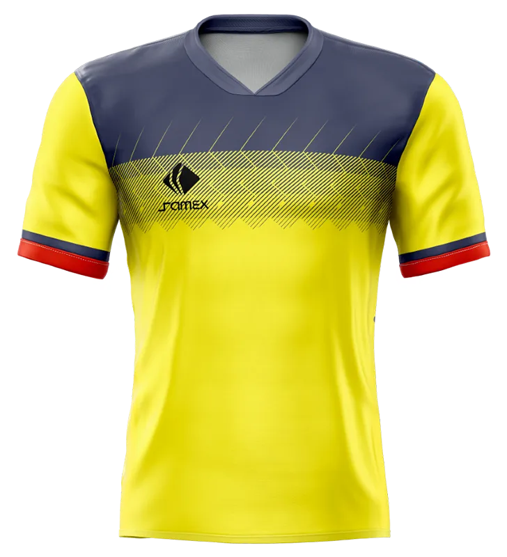 CAMISETA DE FUTBOL COD. 050 ECUADOR 2019-2020 AMARILLO - AZUL