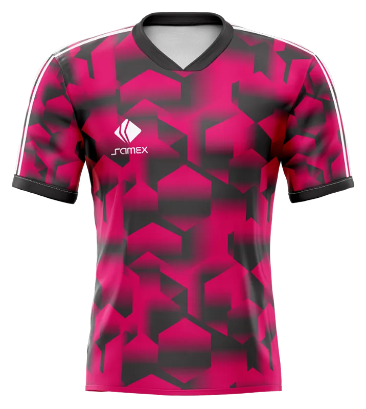 CAMISETA DE FUTBOL COD. 071 RIVAR PLATE 2019 NEGRO - ROSADO