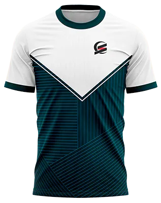 CAMISETA PADEL COD. 005 BLANCO - AZUL - LINEAS CELESTE