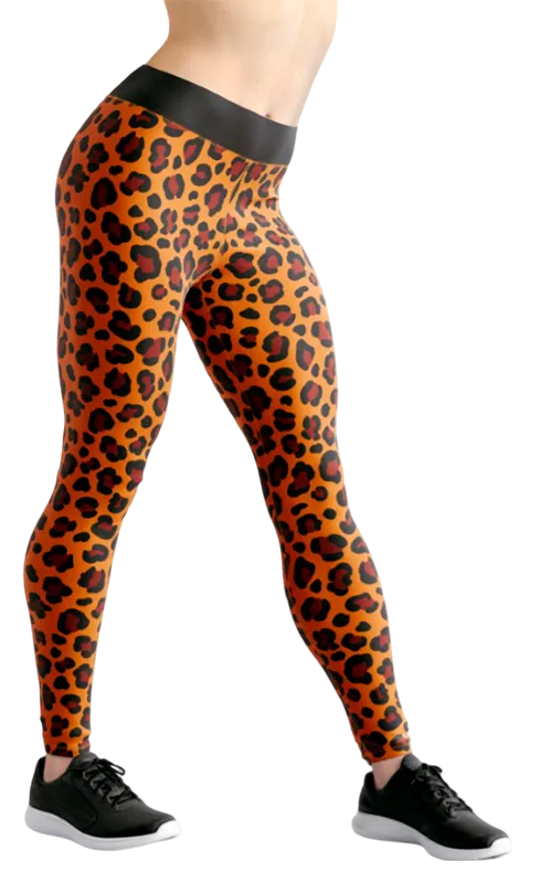 CALZA COD. 005 ANIMAL PRINT NEGRO - MARRON - NARANJA