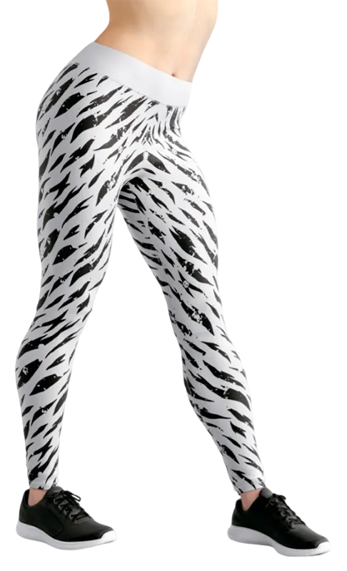 CALZA COD. 010 ANIMAL PRINT NEGRO - BLANCO