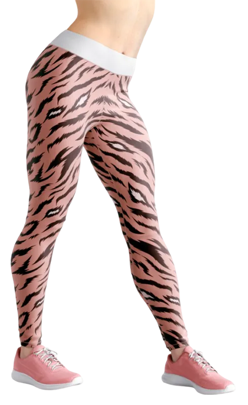CALZA COD. 017 ANIMAL PRINT ROSADO - BLANCO - NEGRO