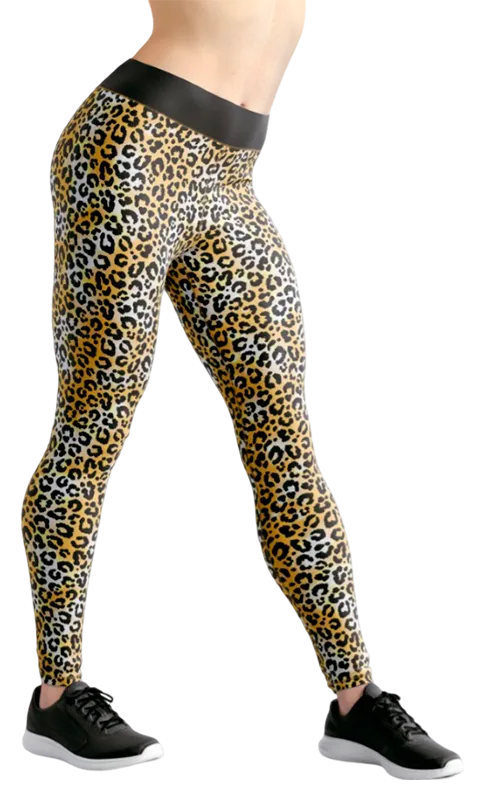 CALZA COD. 029 ANIMAL PRINT AMARILLO - BLANCO - NEGRO
