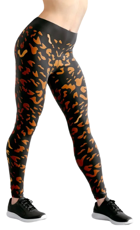 CALZA COD. 066 ANIMAL PRINT NEGRO - MARRON