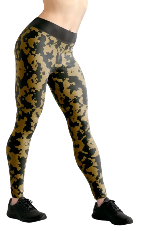 CALZA COD. 079 CAMUFLAJE NEGRO - BEIGE