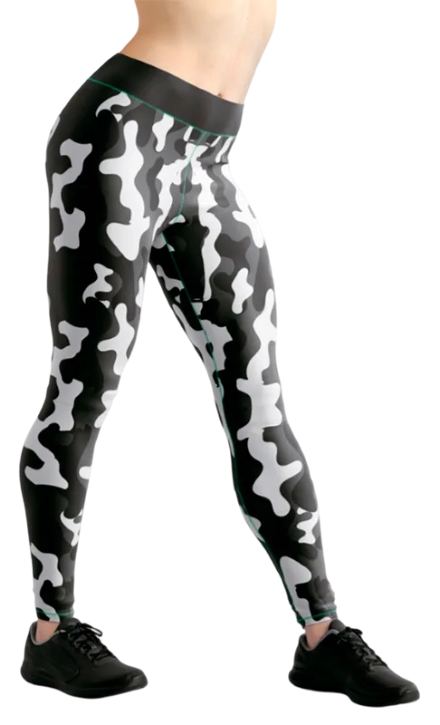 CALZA COD. 115 CAMUFLAJE NEGRO - GRIS - BLANCO