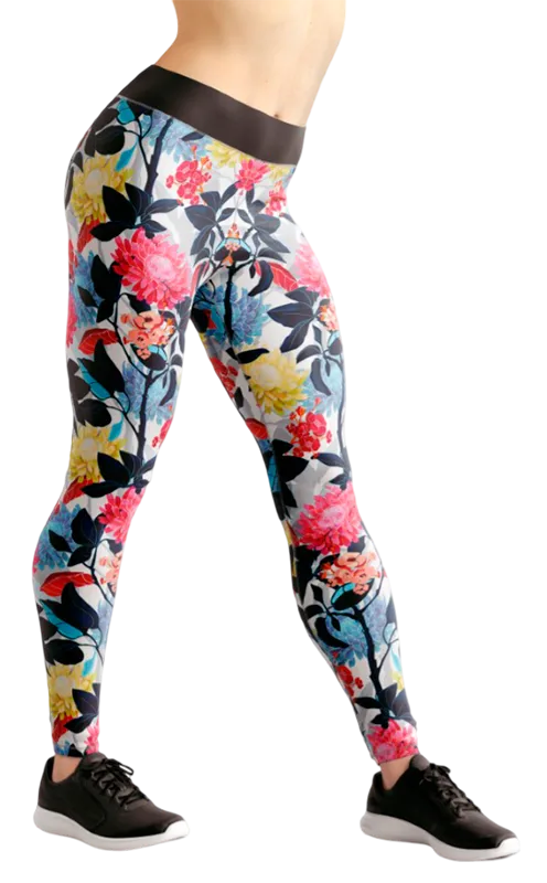 CALZA COD. 137 FLORAL CELESTE - FLORES