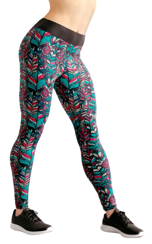 CALZA COD. 147 FLORAL COLORES - PLUMAS BOHO