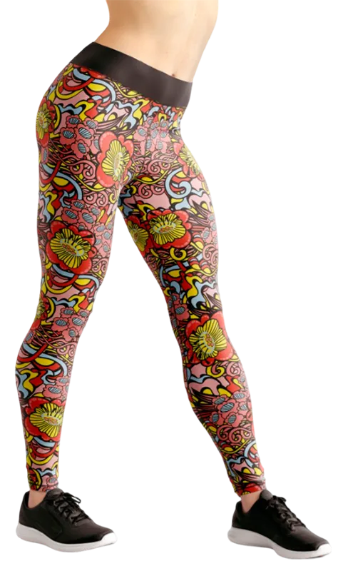 CALZA COD. 149 FLORAL COLORES