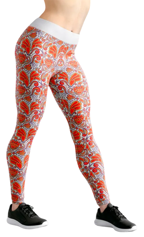 CALZA COD. 197 FLORAL BLANCO - FLORES ORNAMENTALES