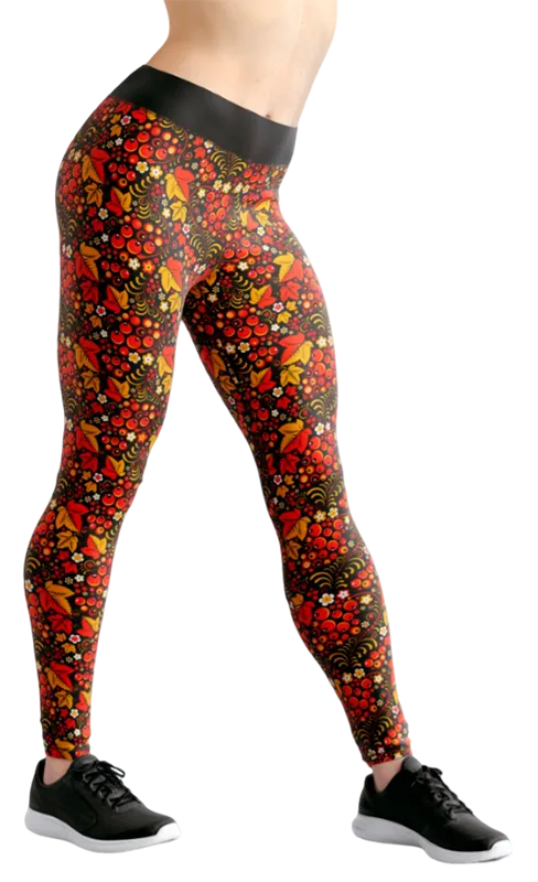 CALZA COD. 199 FLORAL NEGRO - ESTAMPADO FLORA VINTAGE