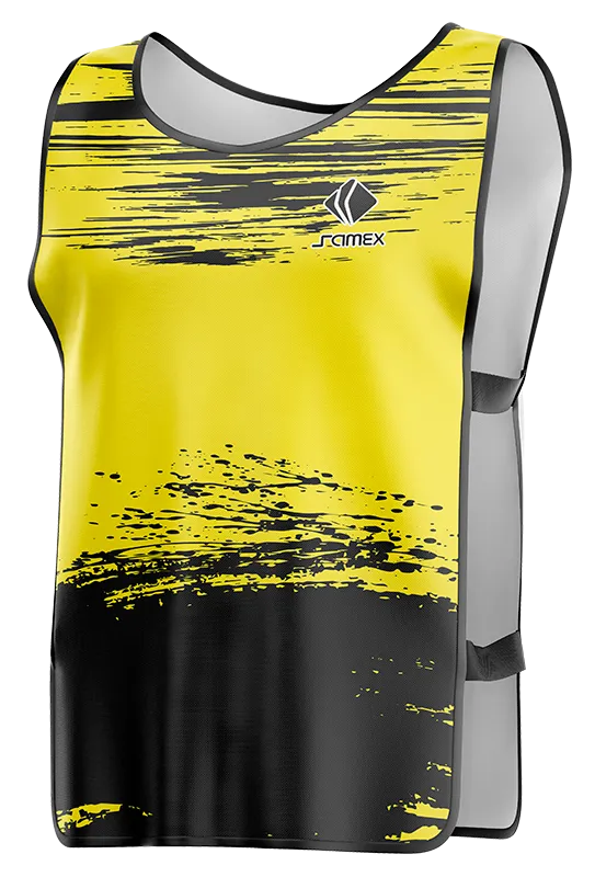 PETOS FUTBOL COD. 082 CAMISETA AMARILLO - NEGRO - FRANJAS
