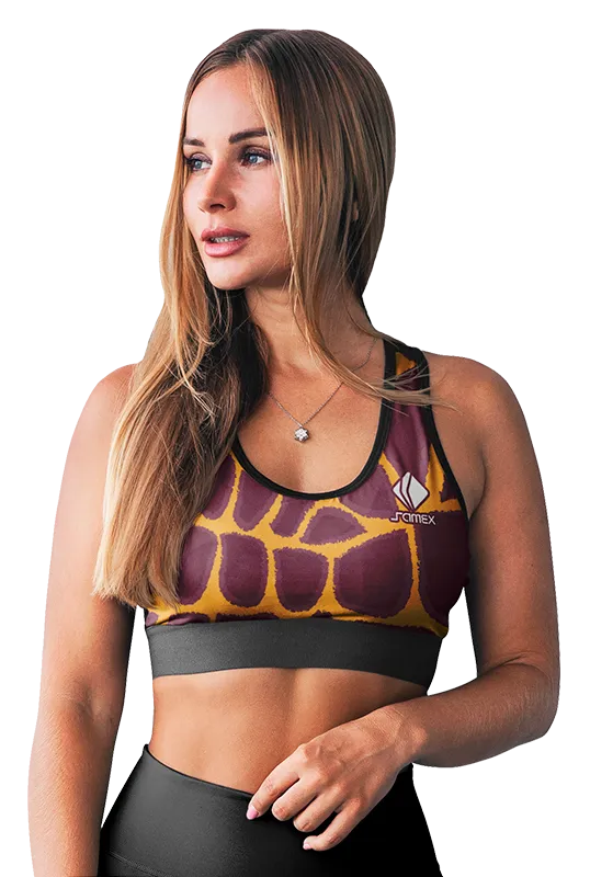 PETOS MUJER GYM COD. 027 ESTAMPADO JIRAFA - MORADO - AMARILLO