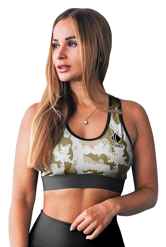 PETOS MUJER GYM COD. 043 CAMUFLAJE - BLANCO - VERDE