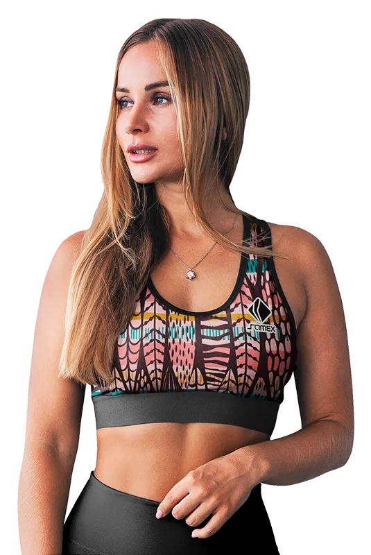 PETOS MUJER GYM COD. 054 HOJAS - ROSDO - CELESTE - MARRON