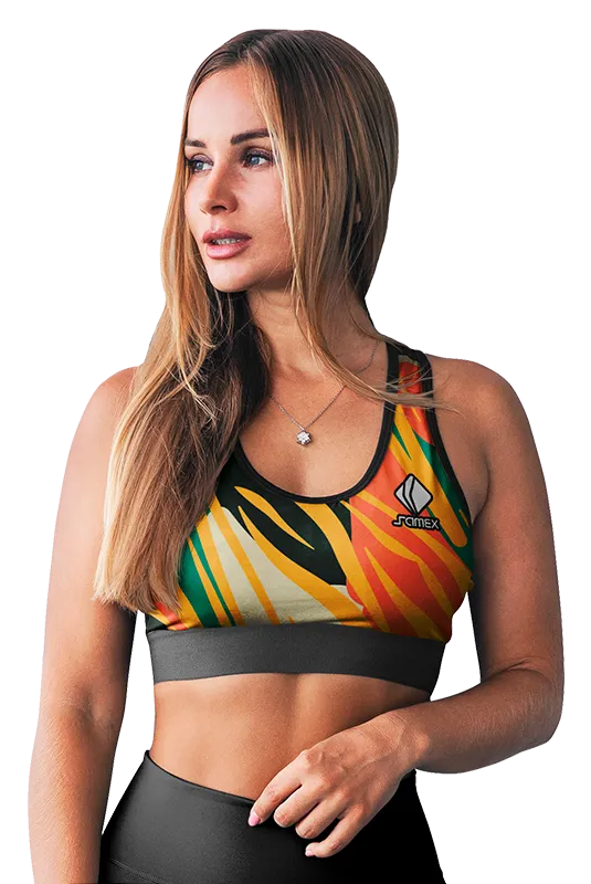 PETOS MUJER GYM COD. 057 COLORES - FRANJAS AMARILLO