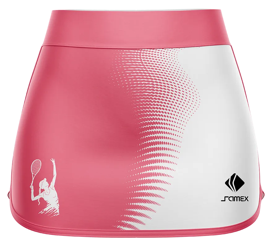 Falda Padel Cod 0005 FALDA PADEL ROSADA CON BLANCO.