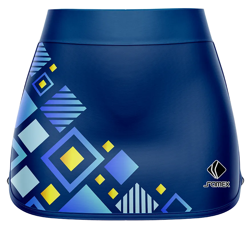 Falda Padel Cod 0024 FALDA PADEL AZUL - CUADROS.