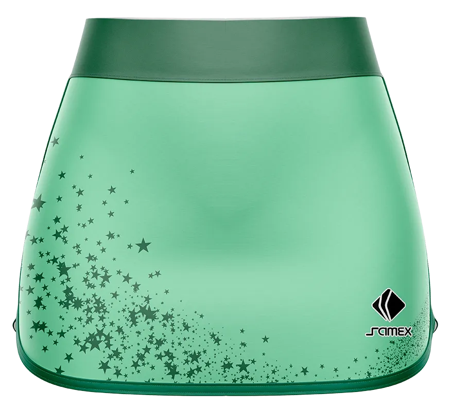 Falda Padel Cod 0034 FALDA PADEL VERDE AGUA - ESTRELLAS.