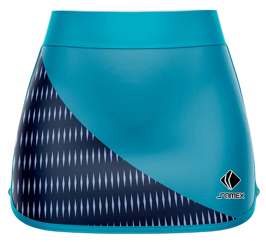 Falda Padel Cod 0035 FALDA PADEL CLEESTE - AZUL - ROMBOS.