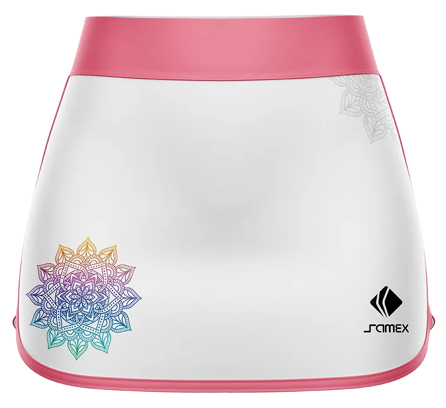 Falda Padel Cod 0037 FALDA PADEL BLANCO - MANDALA COLORES.