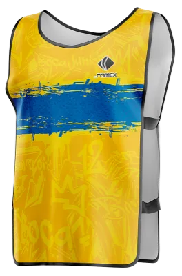 PETOS FUTBOL COD. 007 BOCA JUNIORS 2022-23 GRAFFITI CONCEPT AMARILLO- CELESTE - FRANJA