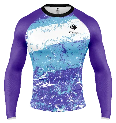 POLERA DE COMPRESIÓN CAMISETA DE COMPRESION ARGENTINA D’ AGUA TEXTURA BLANCO -CELESTE- AZUL - RAYAS- SALPICADURA COD: 0002 .