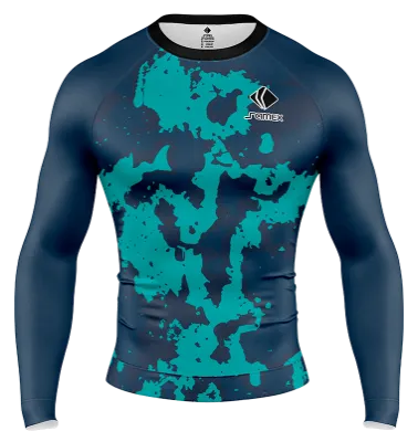 POLERA DE COMPRESIÓN CAMISETA DE COMPRESION ARSENAL PREMATCH 2019-20 AZUL - TURQUESA - NEGRO - MANCHAS COD: 0004 .