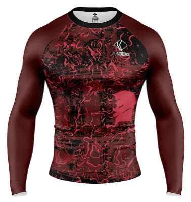 POLERA DE COMPRESIÓN CAMISETA DE COMPRESION AS ROMA FANTASY KIT 2022 NEGRO- ROJO COD: 0005 .