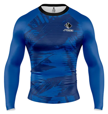 POLERA DE COMPRESIÓN CAMISETA DE COMPRESION BRASIL DESIGN CONCEPT 2022-23 AZULINO - TEXTURA COD: 0013 .