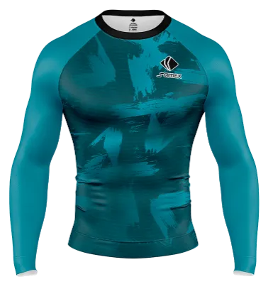 POLERA DE COMPRESIÓN CAMISETA DE COMPRESION CHELSEA FC ALTERNATIVO 2021_22 TURQUESA - MANCHAS COD: 0016 .