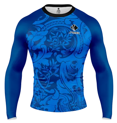 POLERA DE COMPRESIÓN CAMISETA DE COMPRESION FRANCIA HOME KIT 2022-23 CELESTE - AZUL - HOJAS COD: 0023 .