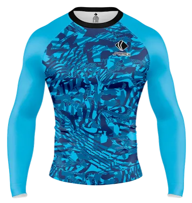 POLERA DE COMPRESIÓN CAMISETA DE COMPRESION TOTTENHAM HOTSPUR 2022-23 AZUL - CELESTE COD: 0051 .