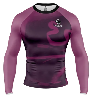 POLERA DE COMPRESIÓN CAMISETA DE COMPRESION INDEPENDIENTE DEL VALLE THIRD KIT 2022 MORADO COD: 0067 .