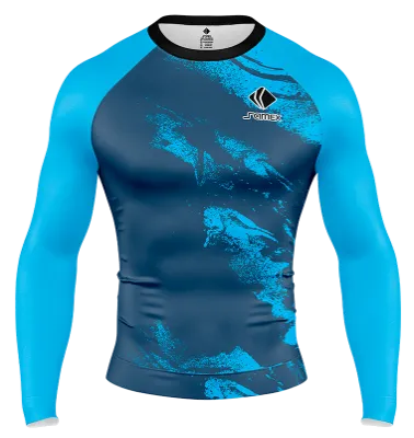 POLERA DE COMPRESIÓN CAMISETA DE COMPRESION NIKE CAMISETA LOS PUMAS UAR AZUL COD: 0068 .