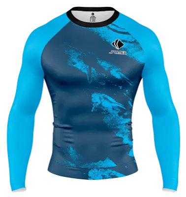 POLERA DE COMPRESIÓN CAMISETA DE COMPRESION NIKE CAMISETA LOS PUMAS UAR AZUL COD: 0081 .